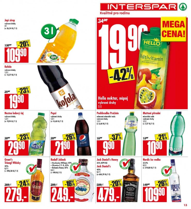 leták Interspar Akční nabídka od 18.2.2015  strana 1 leták Interspar Akční nabídka od 18.2.2015 strana 1