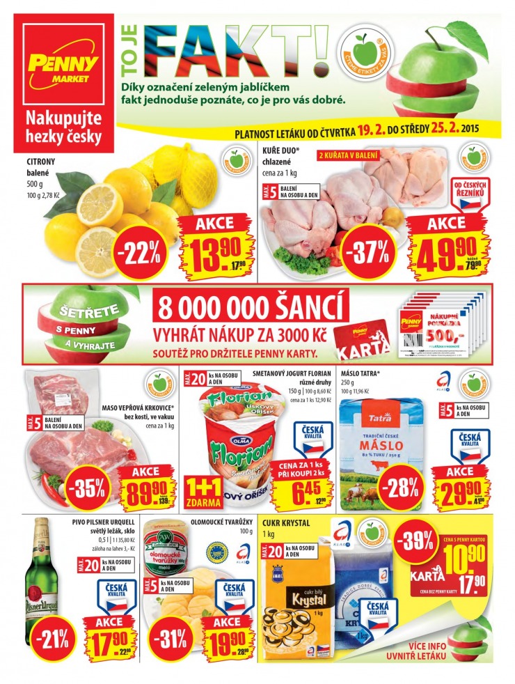 leták Penny Aktuální nabídka od 19.2.2015 strana 1 leták Penny Aktuální nabídka od 19.2.2015 strana 1