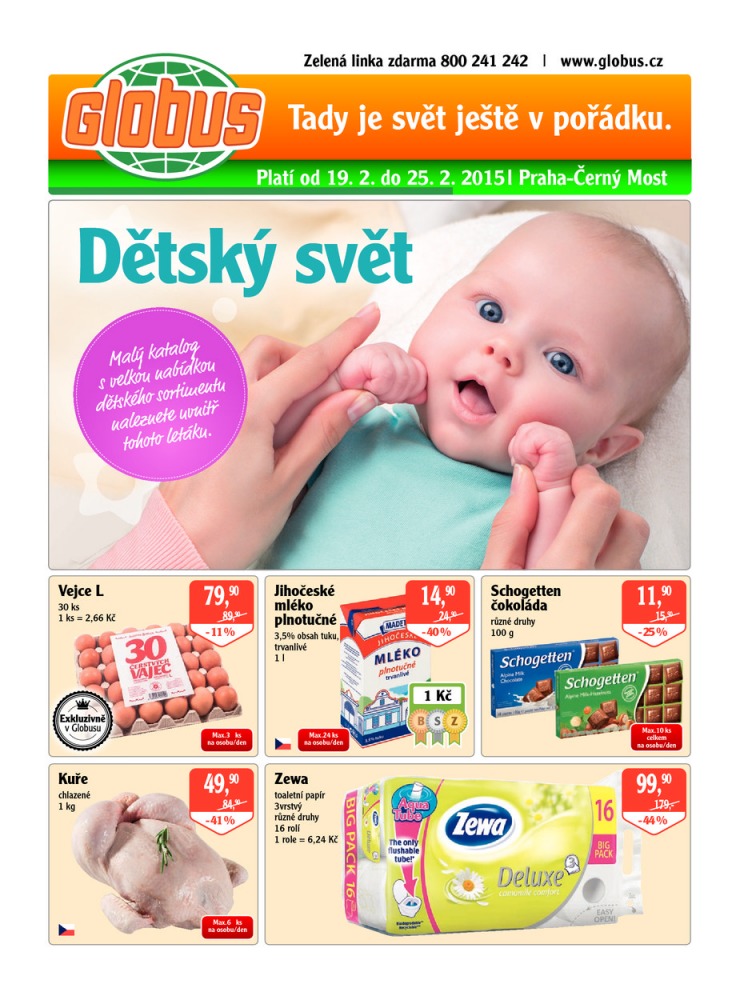 leták Globus Naše noviny od 19.2.2015 strana 1 leták Globus Naše noviny od 19.2.2015 strana 1