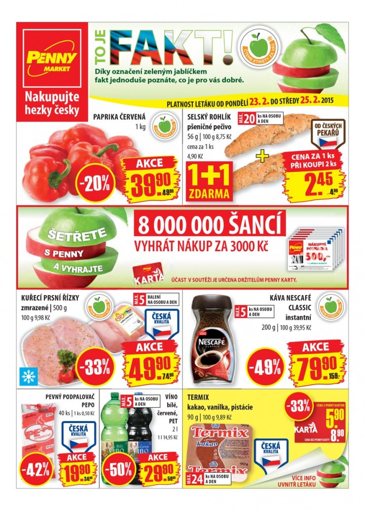 leták Penny Aktuální nabídka od 23.2.2015 strana 1 leták Penny Aktuální nabídka od 23.2.2015 strana 1
