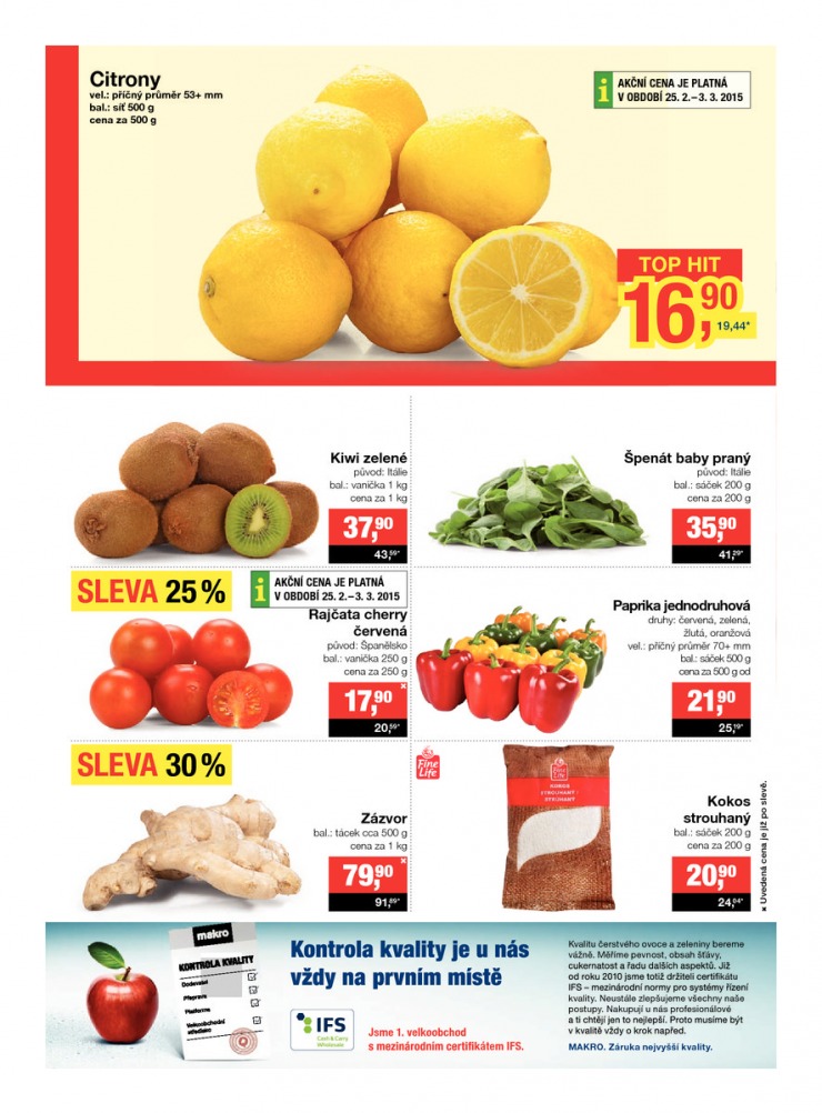 leták Makro Potraviny od 25.2.2015 strana 1 leták Makro Potraviny od 25.2.2015 strana 1