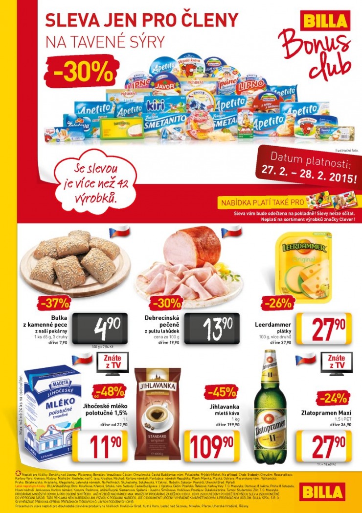 leták Billa velký od 25.2.2015 strana 1 leták Billa velký od 25.2.2015 strana 1