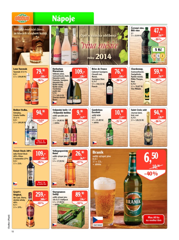 leták Globus Naše noviny od 26.2.2015 strana 1 leták Globus Naše noviny od 26.2.2015 strana 1