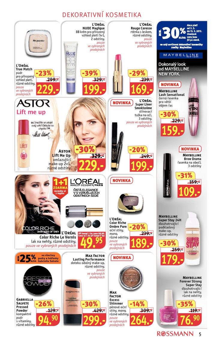 leták Rossmann Leták od 2.3.2015 strana 1 leták Rossmann Leták od 2.3.2015 strana 1
