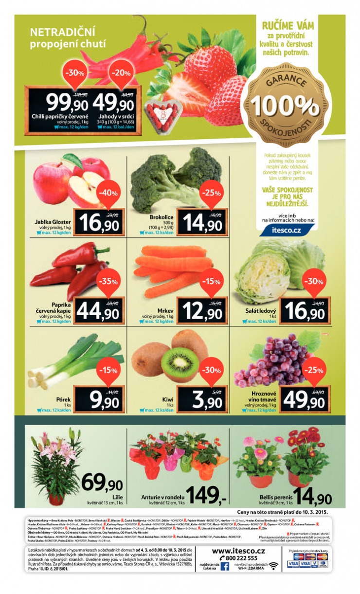 leták Tesco velké hypermarkety od 4.3.2015 strana 1 leták Tesco velké hypermarkety od 4.3.2015 strana 1