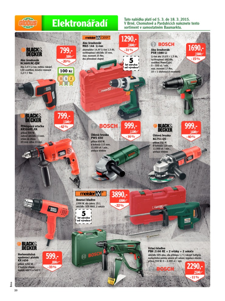 leták Globus Naše noviny od 5.3.2015  strana 1 leták Globus Naše noviny od 5.3.2015 strana 1