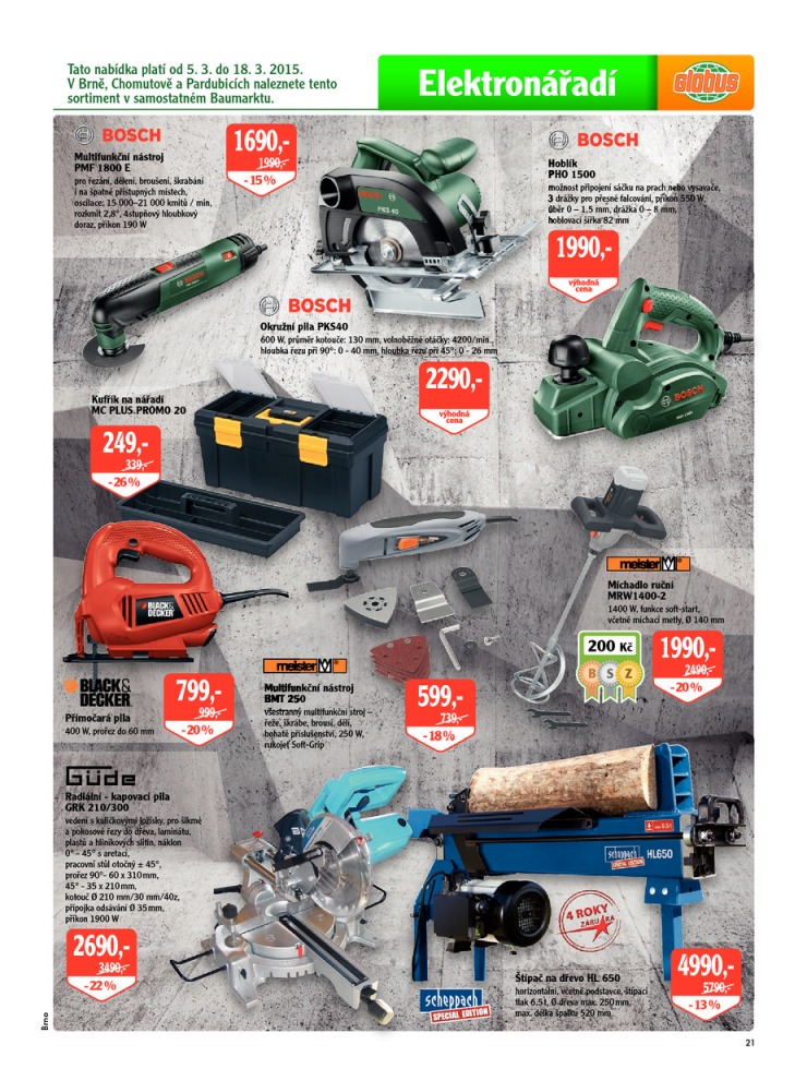 leták Globus Naše noviny od 5.3.2015  strana 1 leták Globus Naše noviny od 5.3.2015 strana 1