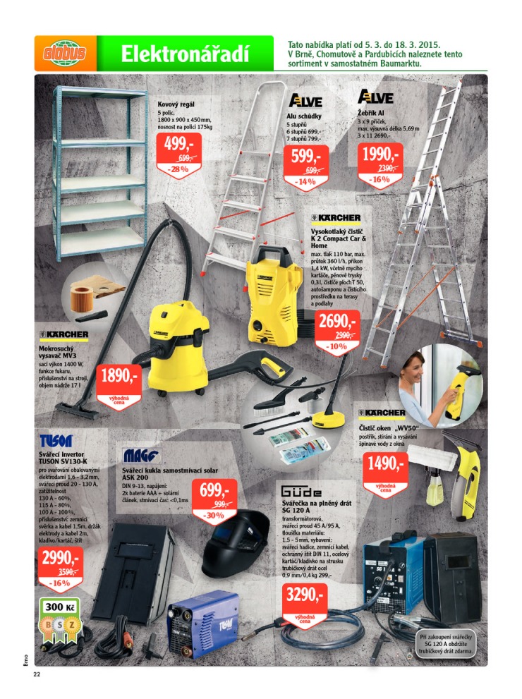 leták Globus Naše noviny od 5.3.2015  strana 1 leták Globus Naše noviny od 5.3.2015 strana 1