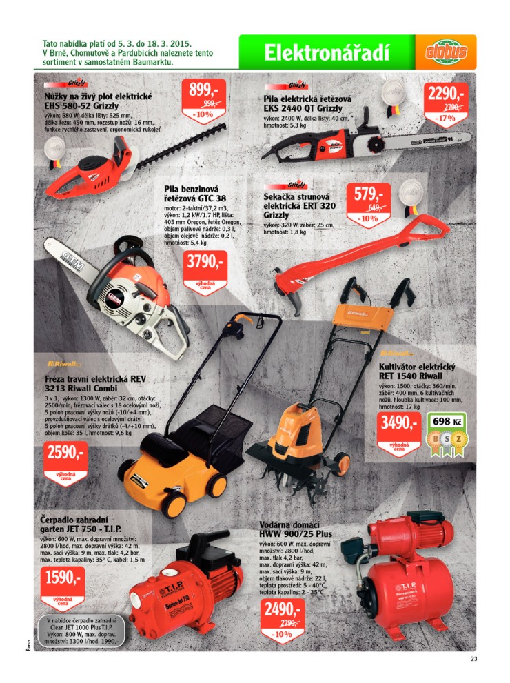 leták Globus Naše noviny od 5.3.2015  strana 1 leták Globus Naše noviny od 5.3.2015 strana 1