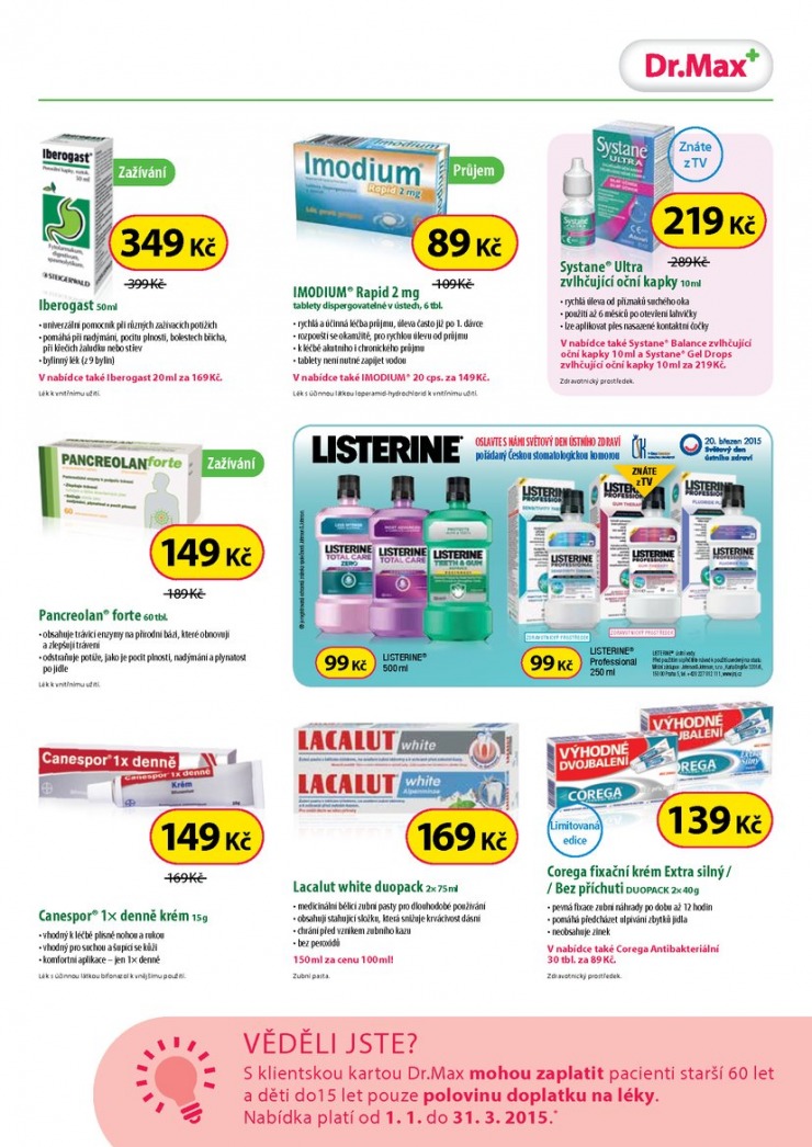 leták Dr. Max lékárna Aktuální leták od 4.3.2015 strana 1 leták Dr. Max lékárna Aktuální leták od 4.3.2015 strana 1