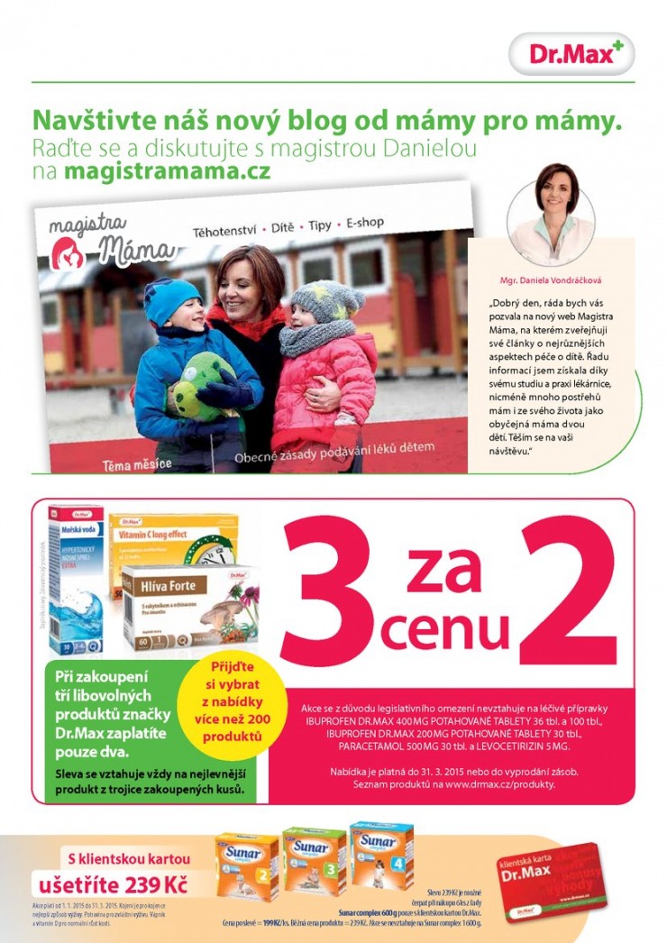 leták Dr. Max lékárna Aktuální leták od 4.3.2015 strana 1 leták Dr. Max lékárna Aktuální leták od 4.3.2015 strana 1