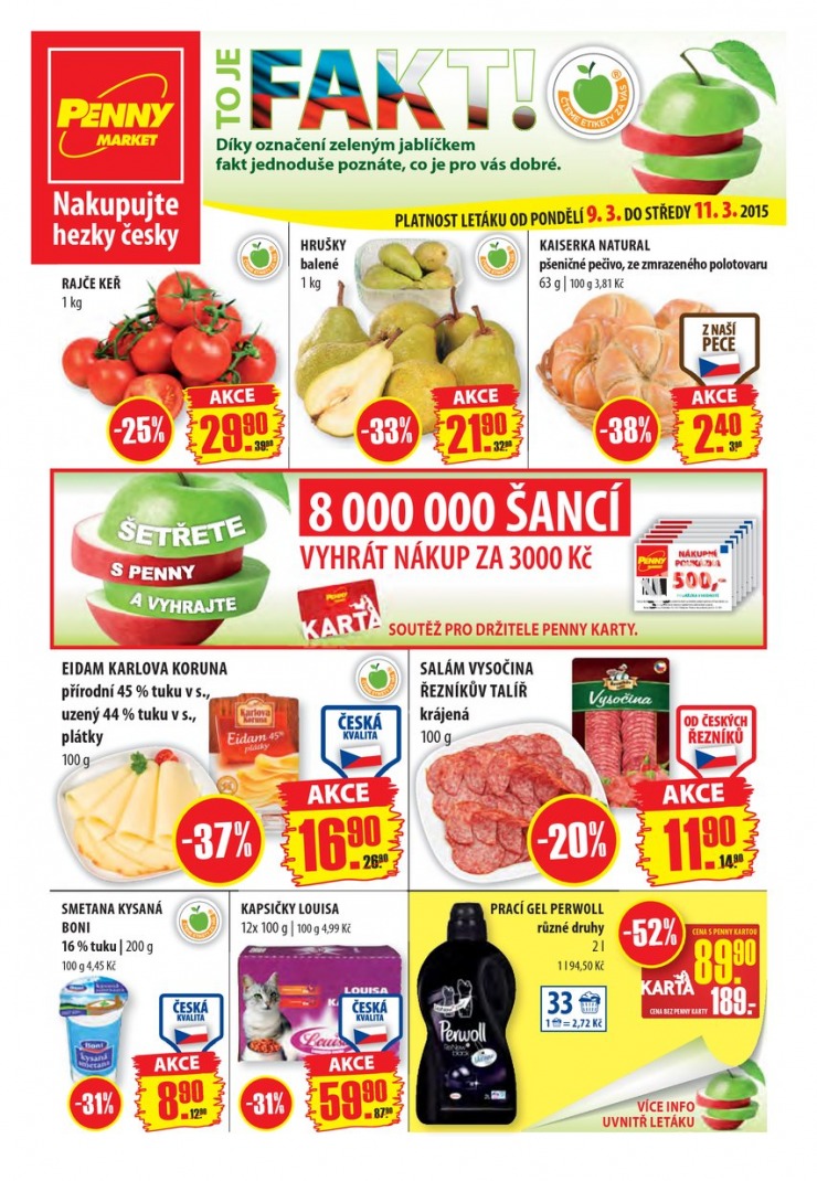 leták Penny Aktuální nabídka od 9.3.2015 strana 1 leták Penny Aktuální nabídka od 9.3.2015 strana 1