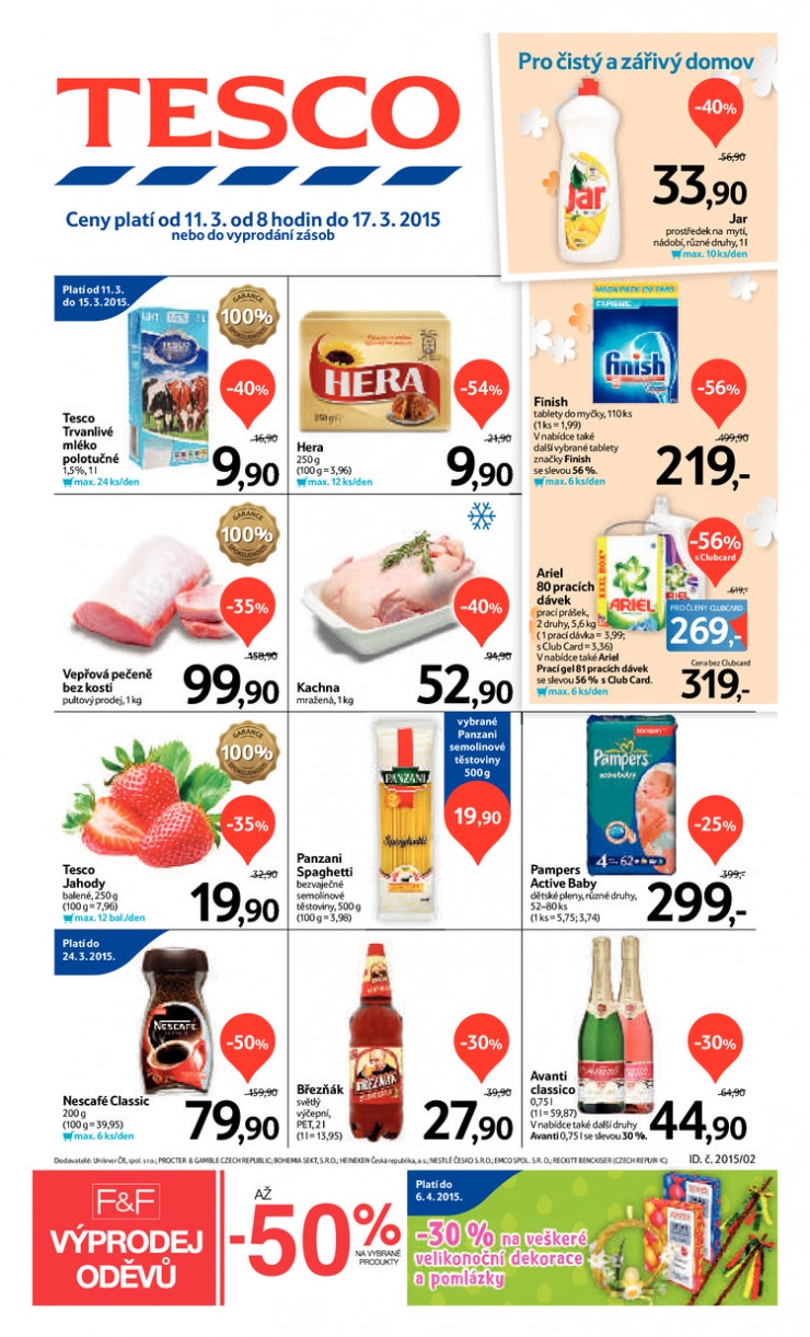 leták Tesco velké hypermarkety od 11.3.2015 strana 1 leták Tesco velké hypermarkety od 11.3.2015 strana 1
