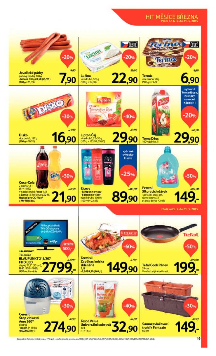 leták Tesco velké hypermarkety od 11.3.2015 strana 1 leták Tesco velké hypermarkety od 11.3.2015 strana 1