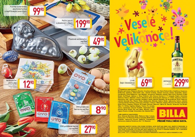 leták Billa Velikonoce od 9.3.2015 strana 1 leták Billa Velikonoce od 9.3.2015 strana 1