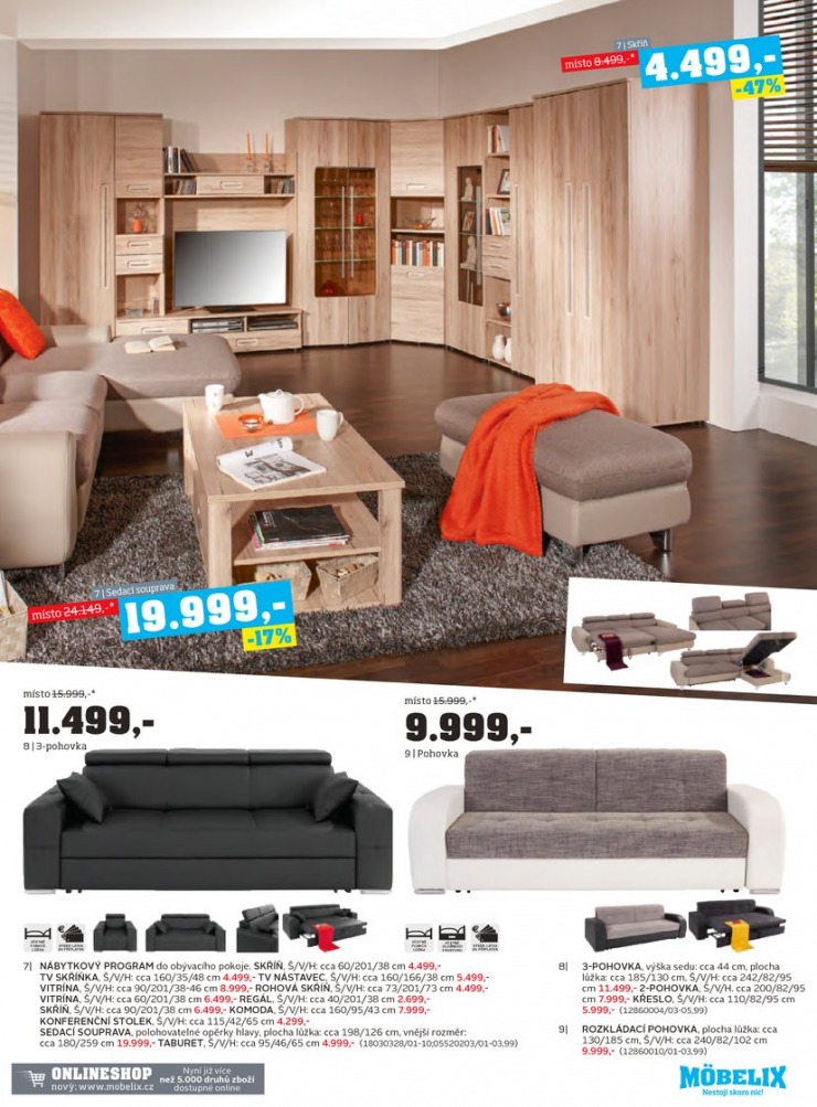 let�k Mobelix Aktu�ln� prospekt od 9.3.2015 strana 1