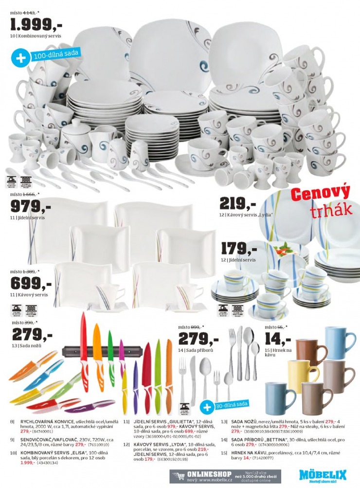 let�k Mobelix Aktu�ln� prospekt od 9.3.2015 strana 1