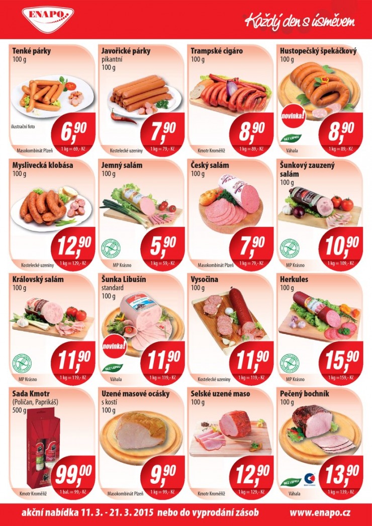 leták Enapo Akční leták od 11.3.2015 strana 1 leták Enapo Akční leták od 11.3.2015 strana 1
