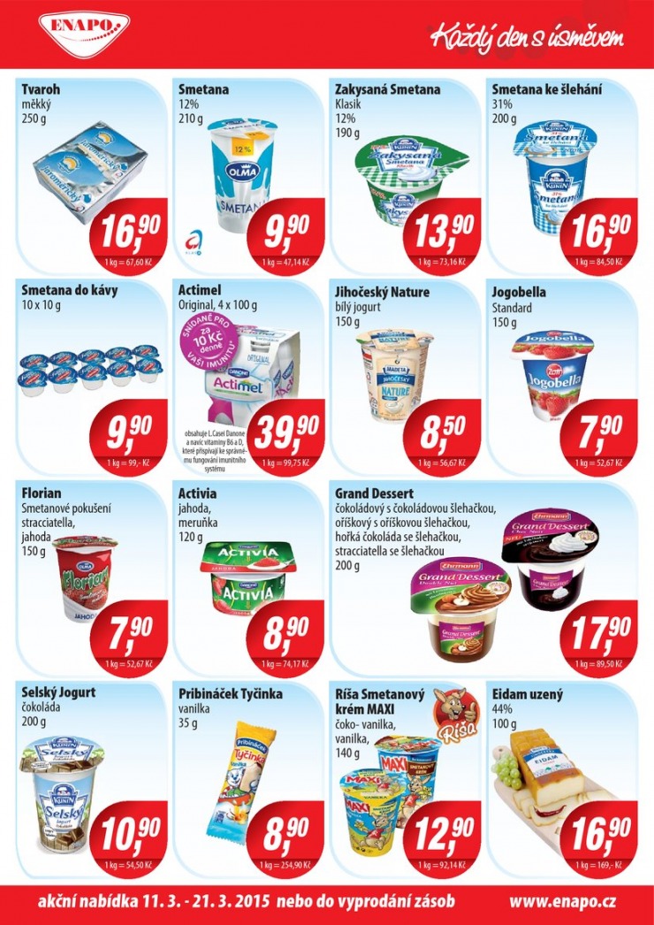 leták Enapo Akční leták od 11.3.2015 strana 1 leták Enapo Akční leták od 11.3.2015 strana 1