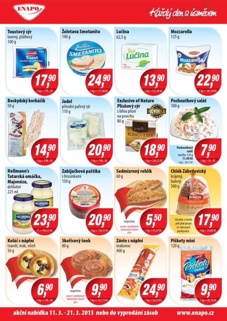 leták Enapo Akční leták od 11.3.2015 strana 1 leták Enapo Akční leták od 11.3.2015 strana 1