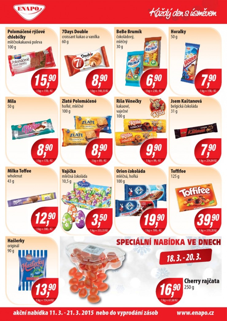 leták Enapo Akční leták od 11.3.2015 strana 1 leták Enapo Akční leták od 11.3.2015 strana 1