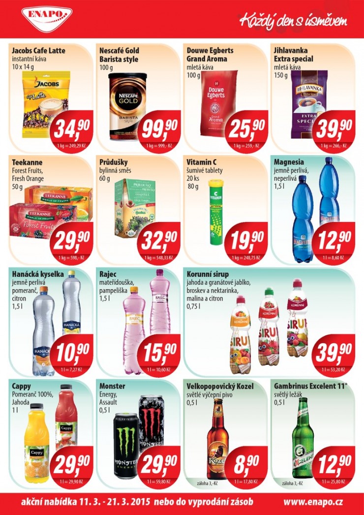 leták Enapo Akční leták od 11.3.2015 strana 1 leták Enapo Akční leták od 11.3.2015 strana 1