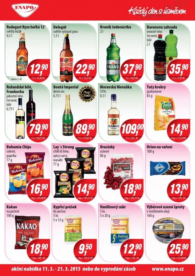 leták Enapo Akční leták od 11.3.2015 strana 1 leták Enapo Akční leták od 11.3.2015 strana 1