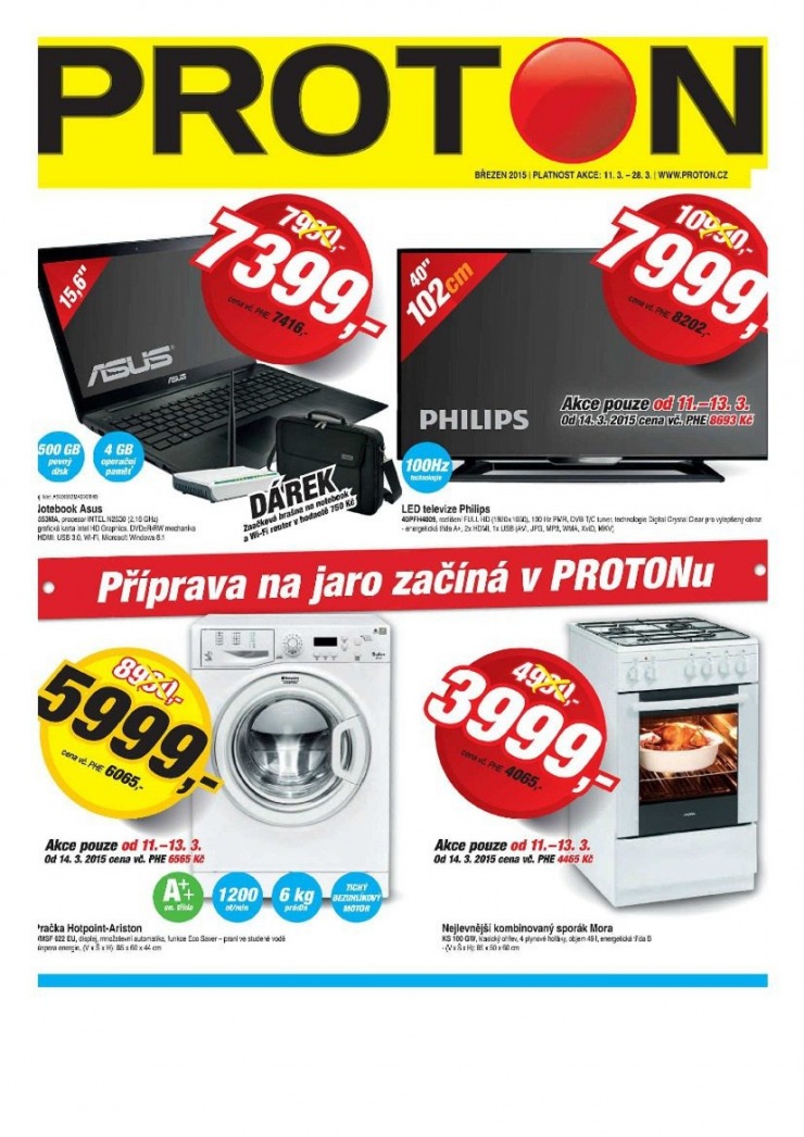leták Proton Akční leták od 11.3.2015 strana 1 leták Proton Akční leták od 11.3.2015 strana 1