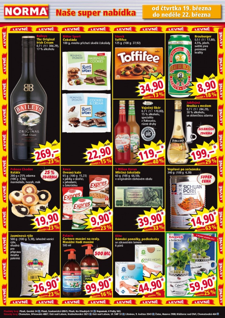 leták Norma Aktuální leták od 16.3.2015 strana 1 leták Norma Aktuální leták od 16.3.2015 strana 1