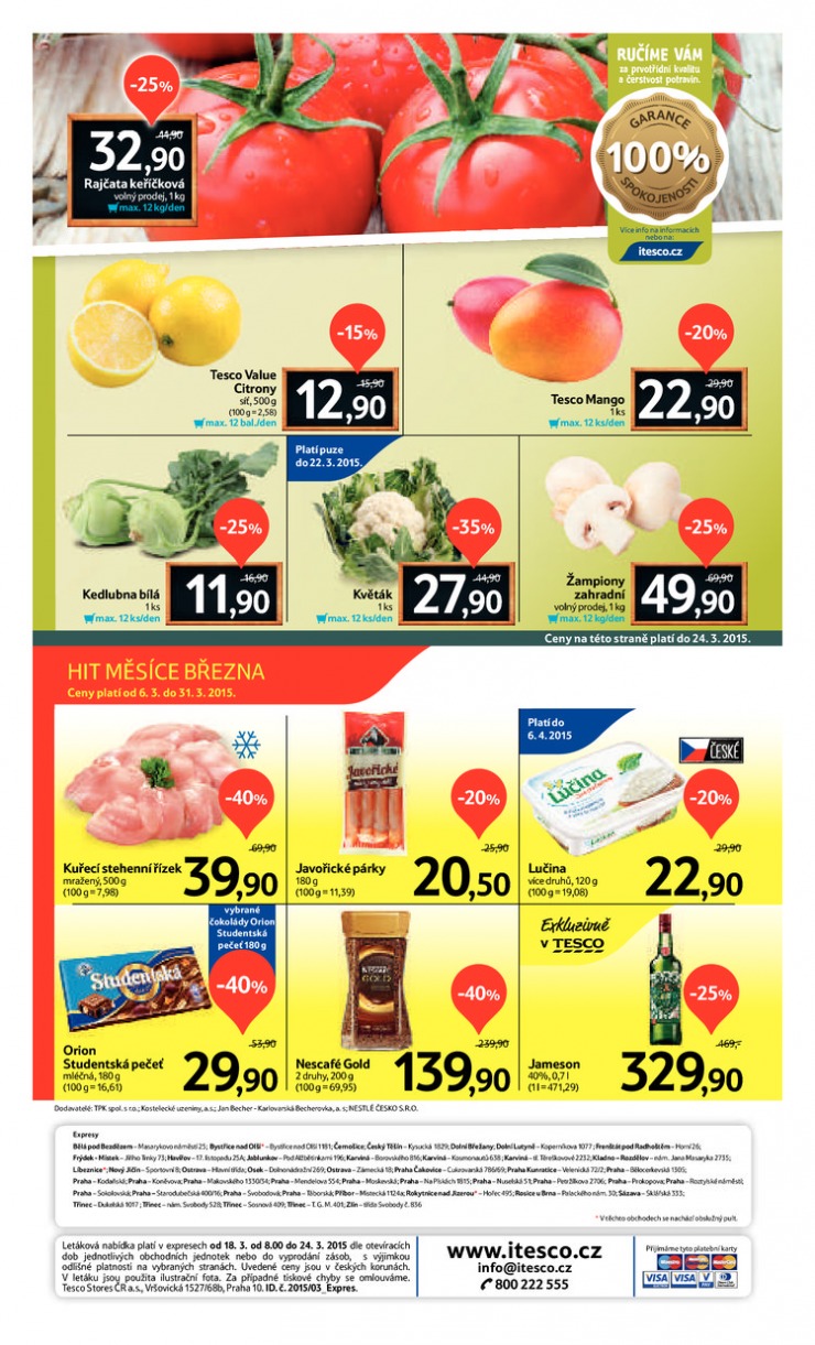 leták Tesco Expres obchody od 18.3.2015 strana 1 leták Tesco Expres obchody od 18.3.2015 strana 1