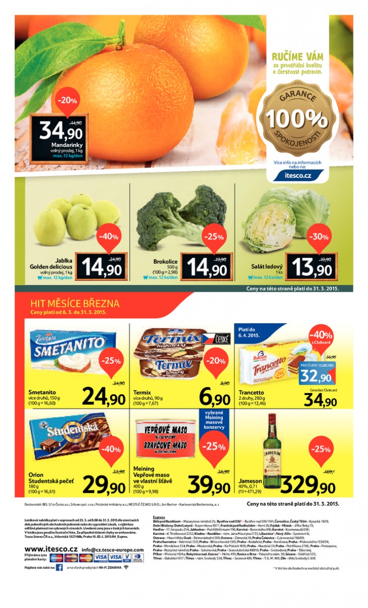 leták Tesco Expres obchody od 25.3.2015 strana 1 leták Tesco Expres obchody od 25.3.2015 strana 1
