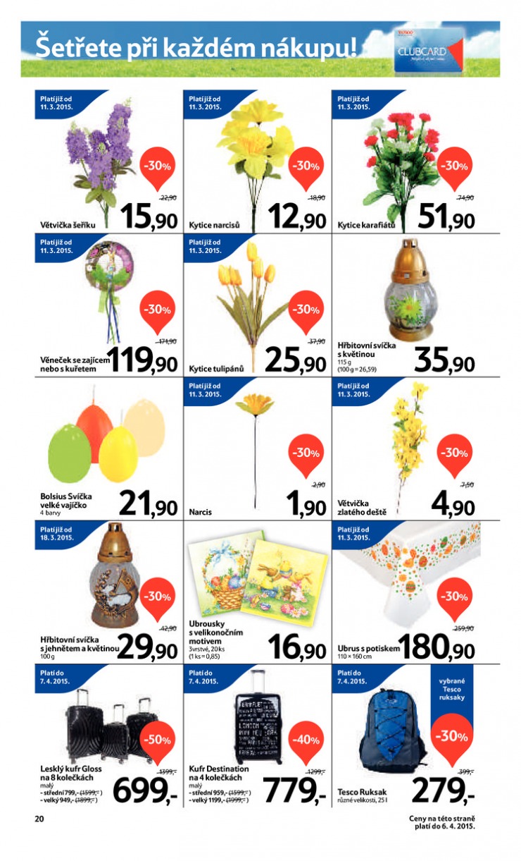 leták Tesco velké hypermarkety od 25.3.2015 strana 1 leták Tesco velké hypermarkety od 25.3.2015 strana 1