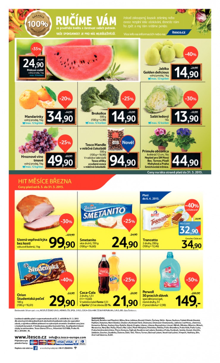 leták Tesco supermarkety od 25.3.2015 strana 1 leták Tesco supermarkety od 25.3.2015 strana 1