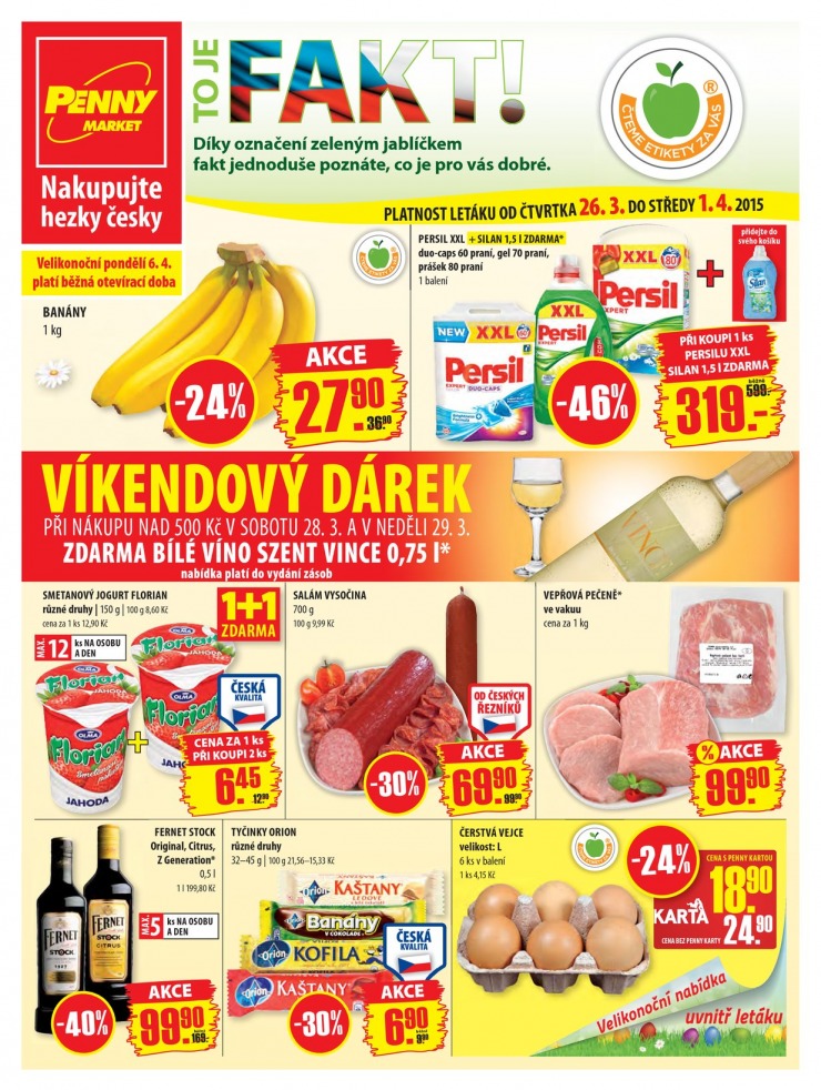 leták Penny Aktuální nabídka od 26.3.2015 strana 1 leták Penny Aktuální nabídka od 26.3.2015 strana 1