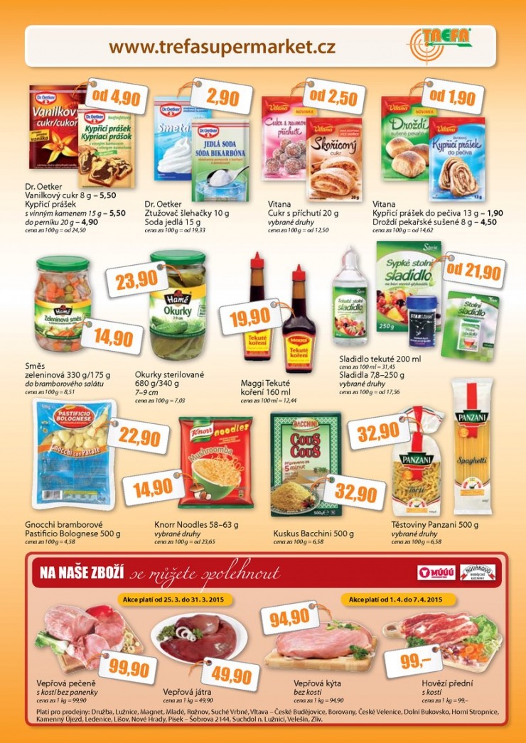 leták COOP Trefa od 25.3.2015 strana 1 leták COOP Trefa od 25.3.2015 strana 1