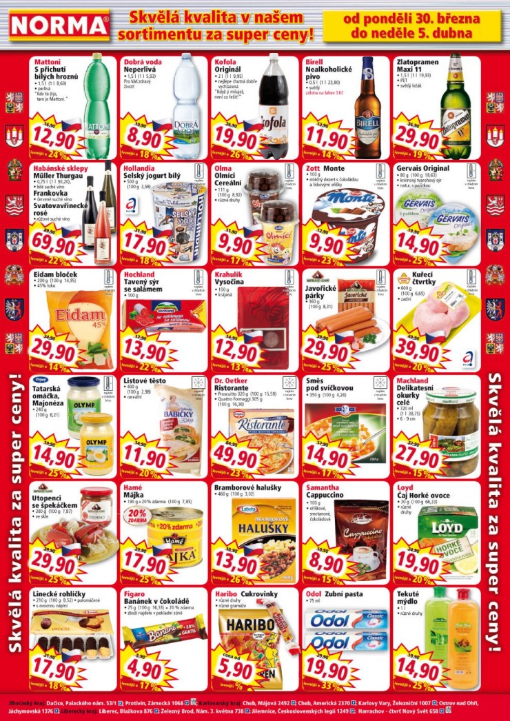 leták Norma Aktuální leták od 30.3.2015 strana 1 leták Norma Aktuální leták od 30.3.2015 strana 1