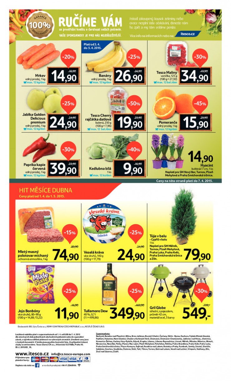 leták Tesco supermarkety od 1.4.2015 strana 1 leták Tesco supermarkety od 1.4.2015 strana 1
