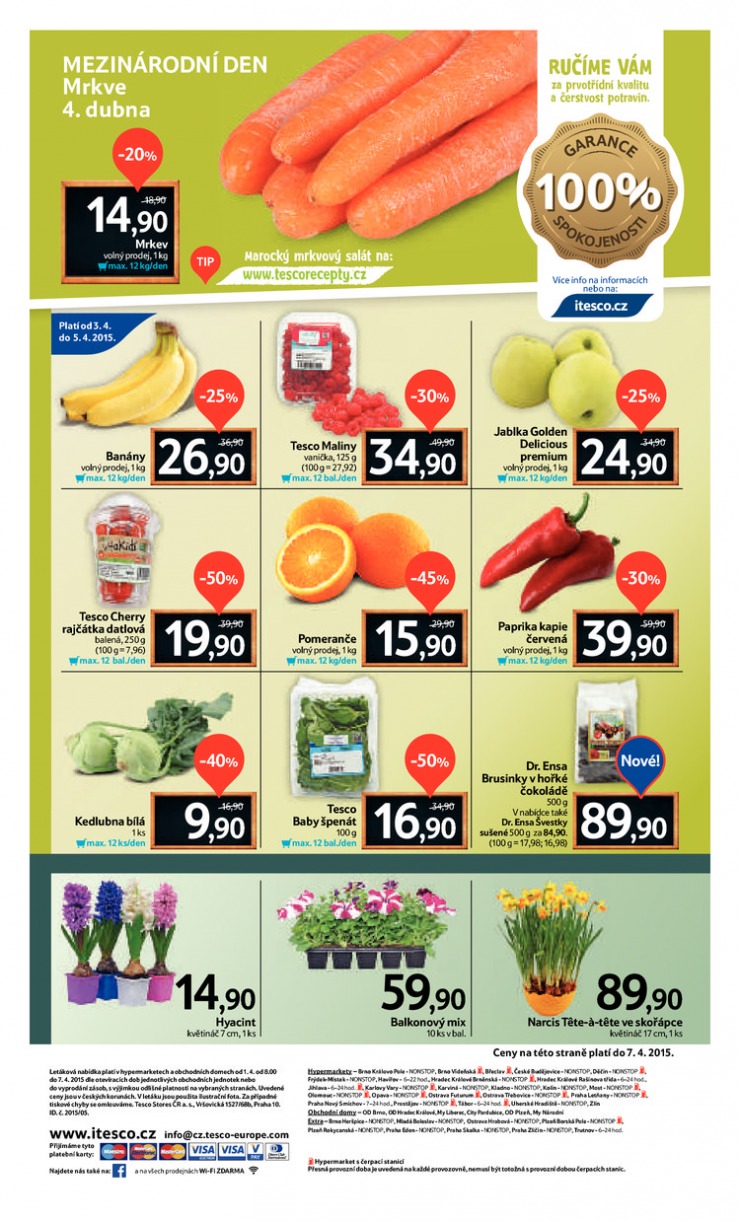 leták Tesco velké hypermarkety od 1.4.2015 strana 1 leták Tesco velké hypermarkety od 1.4.2015 strana 1