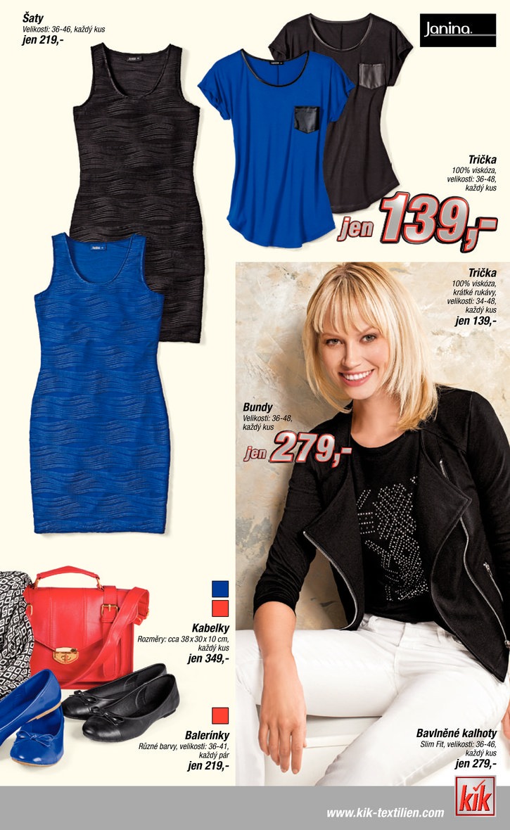 let�k Kik textil Prospekt od 1.4.2015 strana 1