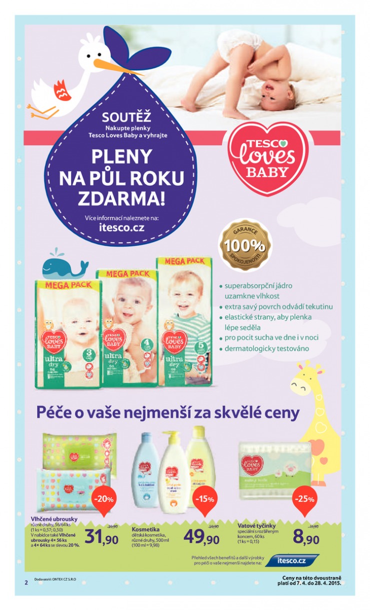 leták Tesco Baby od 7.4.2015 strana 1 leták Tesco Baby od 7.4.2015 strana 1