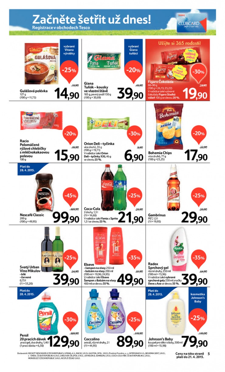 let�k Tesco supermarkety od 8.4.2015 strana 1