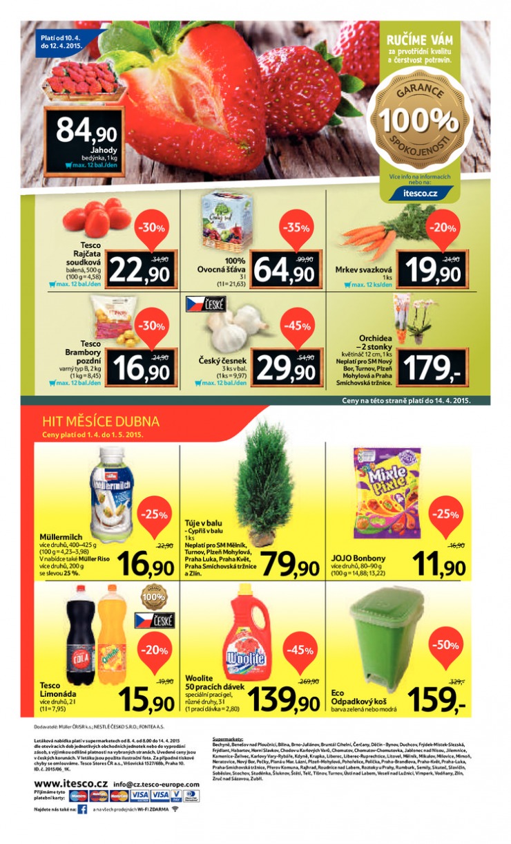 leták Tesco supermarkety od 8.4.2015 strana 1 leták Tesco supermarkety od 8.4.2015 strana 1