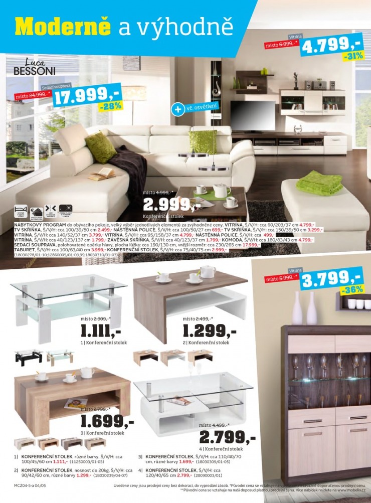 let�k Mobelix Aktu�ln� prospekt od 7.4.2015 strana 1