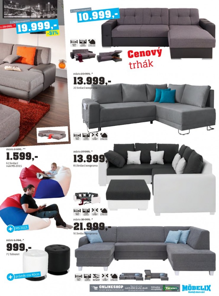 let�k Mobelix Aktu�ln� prospekt od 7.4.2015 strana 1