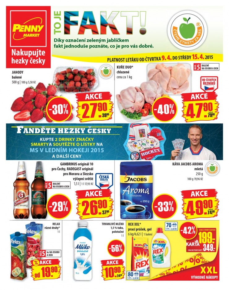 leták Penny Aktuální nabídka od 9.4.2015 strana 1 leták Penny Aktuální nabídka od 9.4.2015 strana 1
