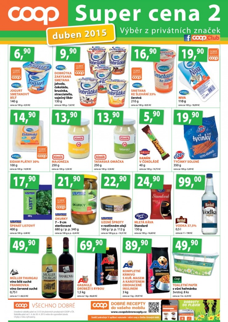 leták COOP Terno od 8.4.2015 strana 1 leták COOP Terno od 8.4.2015 strana 1