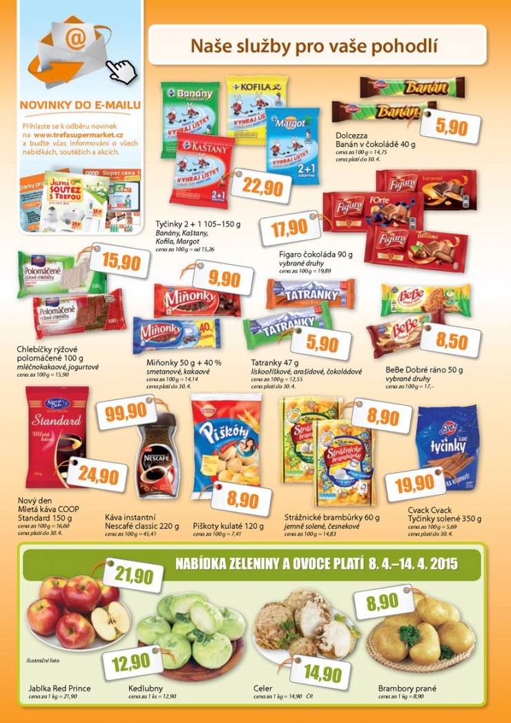 leták COOP Trefa od 8.4.2015 strana 1 leták COOP Trefa od 8.4.2015 strana 1