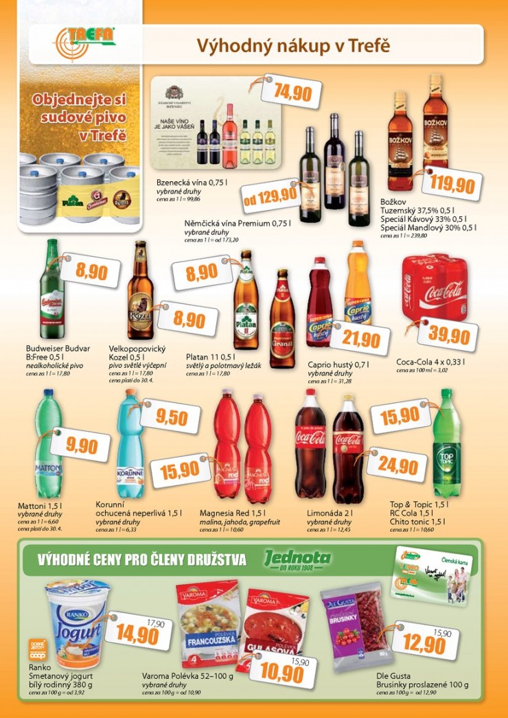 leták COOP Trefa od 8.4.2015 strana 1 leták COOP Trefa od 8.4.2015 strana 1