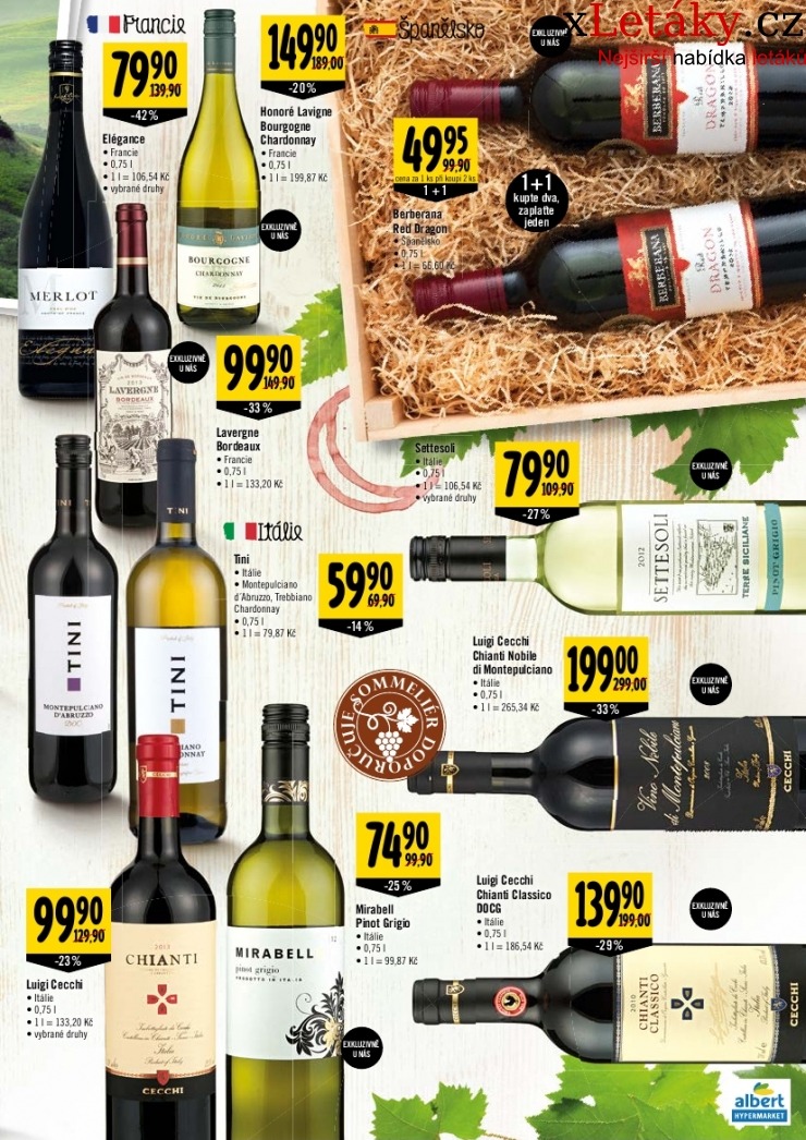leták Albert Hypermarket - víno leták strana 1 leták Albert Hypermarket - víno leták strana 1