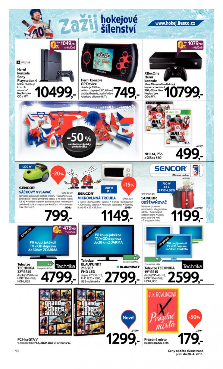 leták Tesco velké hypermarkety od 15.4.2015 strana 1 leták Tesco velké hypermarkety od 15.4.2015 strana 1